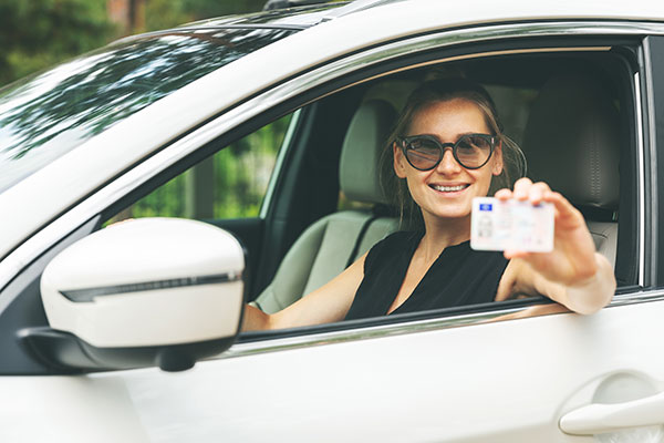 Driver showing ID