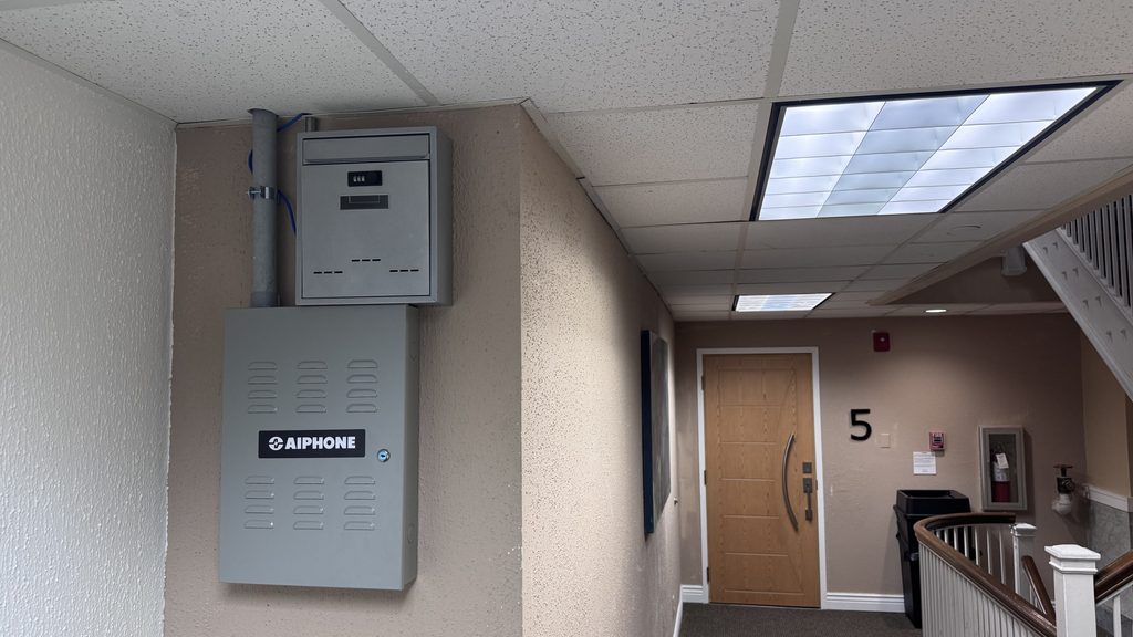 Aiphone Access Control providing ease and convenience of control access to the residential building.