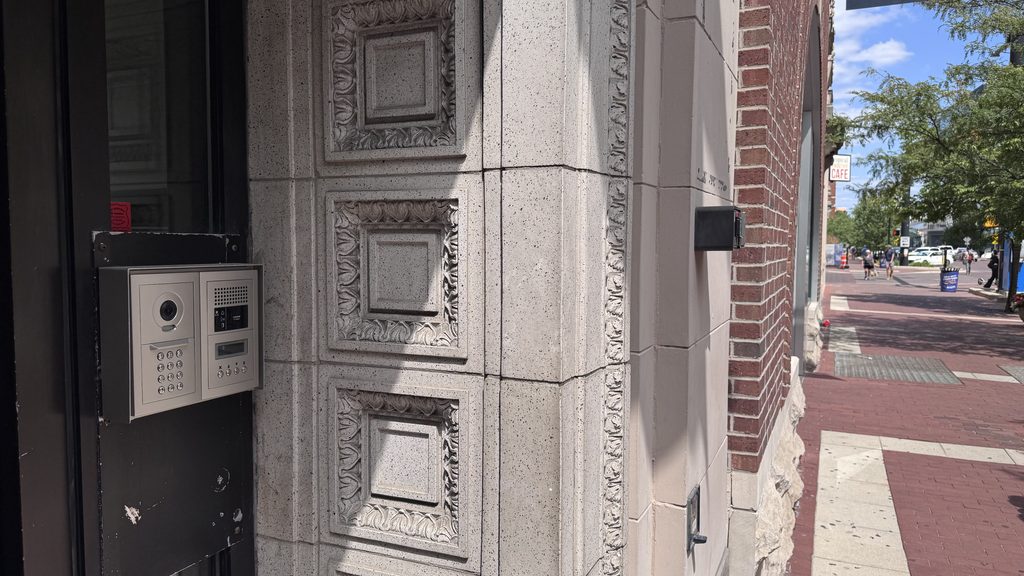 Aiphone GT Series Video Intercom outside of Downtown Indy Grand Flat